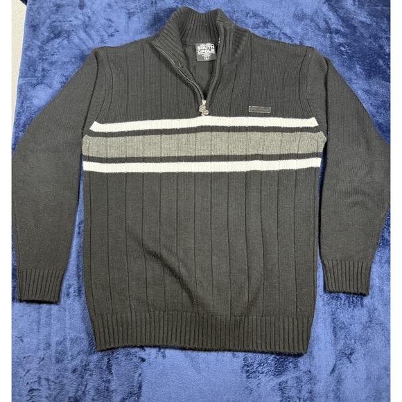 Southpole Other - Southpole L Black White Gray 1/4 zip sweater
